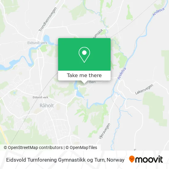 Eidsvold Turnforening Gymnastikk og Turn map