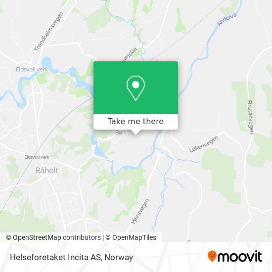 Helseforetaket Incita AS map