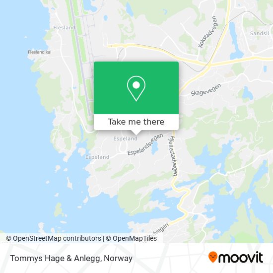 Tommys Hage & Anlegg map