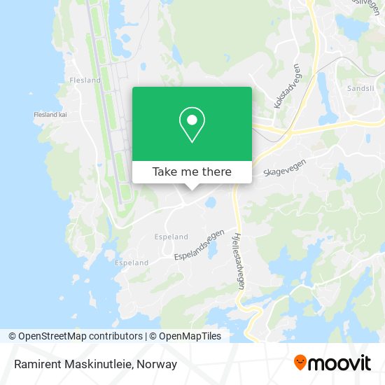 Ramirent Maskinutleie map