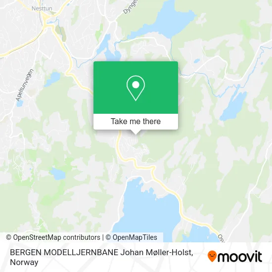 BERGEN MODELLJERNBANE Johan Møller-Holst map