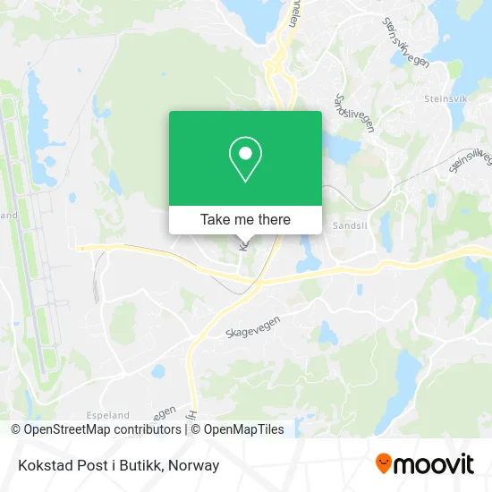 Kokstad Post i Butikk map