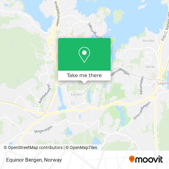 Equinor Bergen map