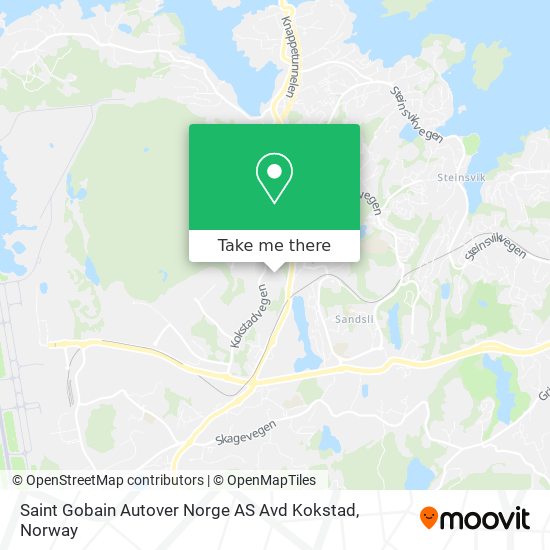 Saint Gobain Autover Norge AS Avd Kokstad map