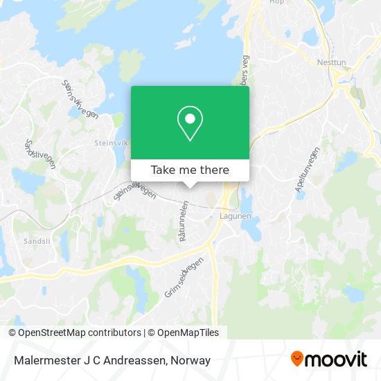 Malermester J C Andreassen map