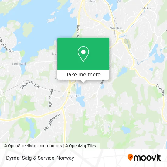 Dyrdal Salg & Service map