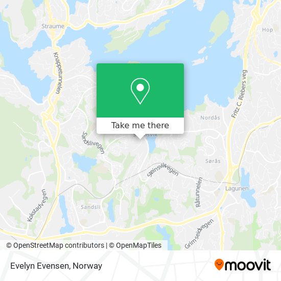 Evelyn Evensen map