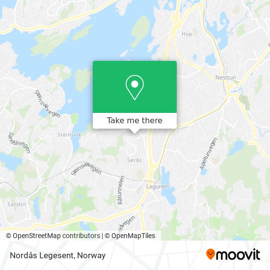 Nordås Legesent map
