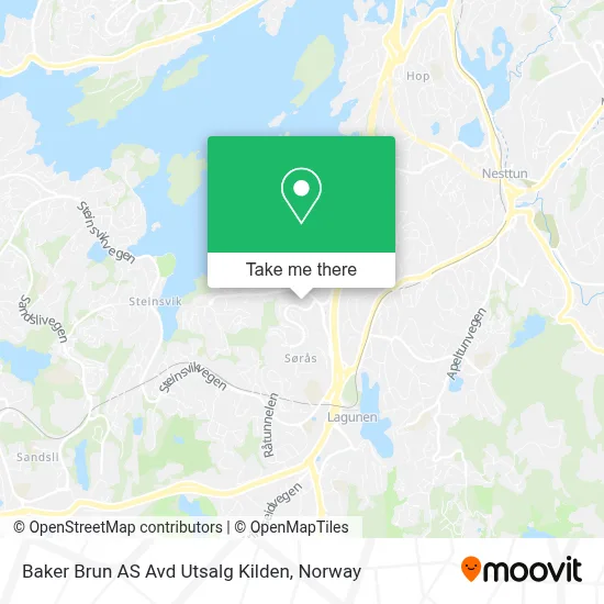 Baker Brun AS Avd Utsalg Kilden map