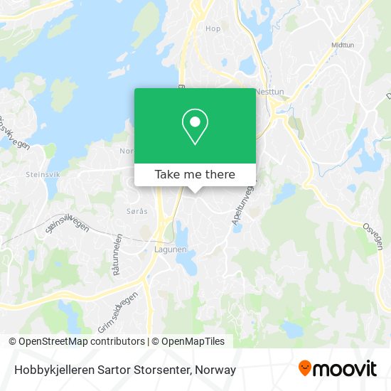 Hobbykjelleren Sartor Storsenter map