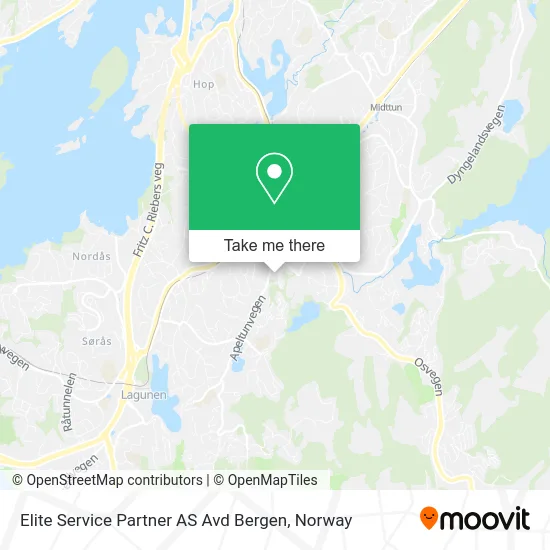 Elite Service Partner AS Avd Bergen map