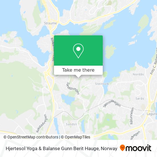 Hjertesol Yoga & Balanse Gunn Berit Hauge map