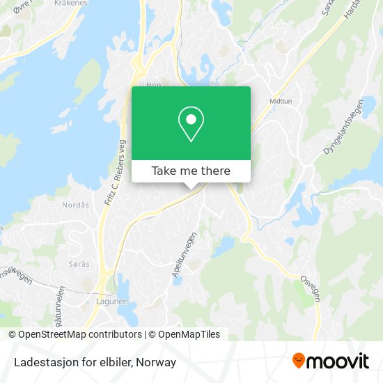 Ladestasjon for elbiler map