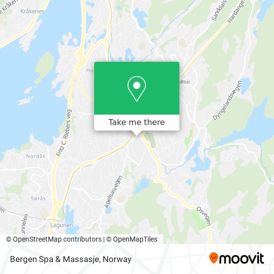 Bergen Spa & Massasje map