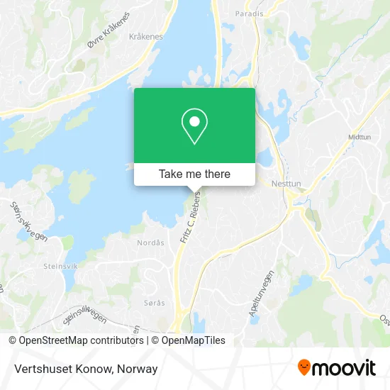 Vertshuset Konow map