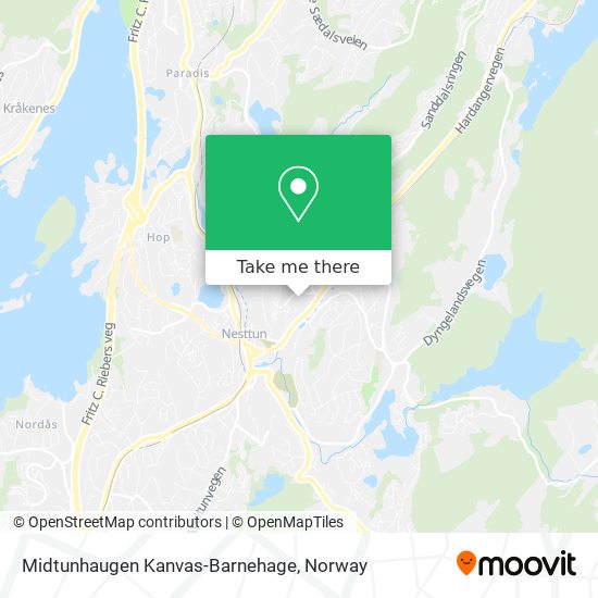 Midtunhaugen Kanvas-Barnehage map