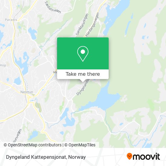 Dyngeland Kattepensjonat map