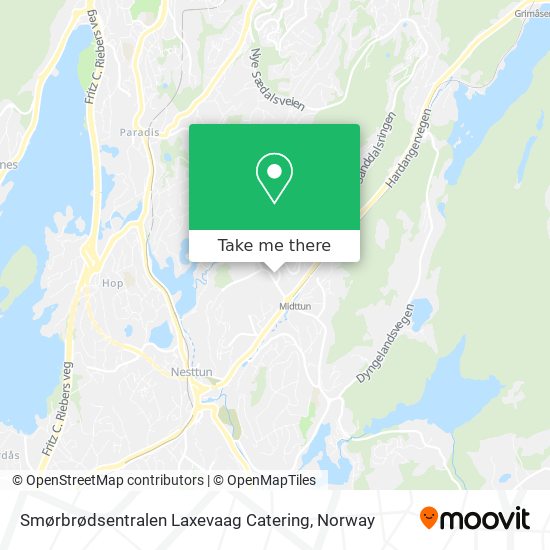 Smørbrødsentralen Laxevaag Catering map