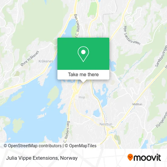 Julia Vippe Extensions map