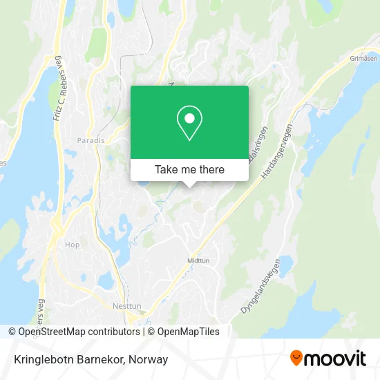 Kringlebotn Barnekor map