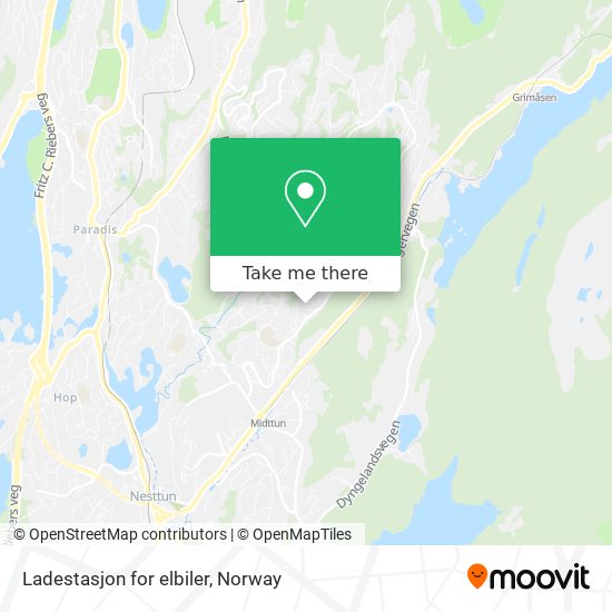 Ladestasjon for elbiler map