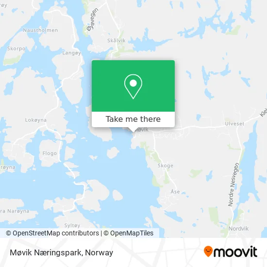 Møvik Næringspark map