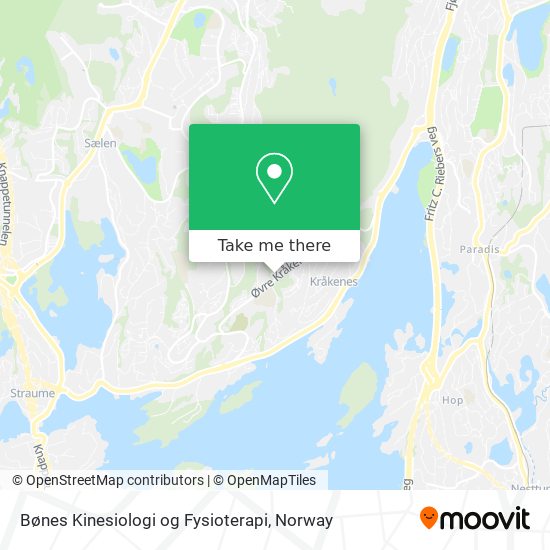 Bønes Kinesiologi og Fysioterapi map