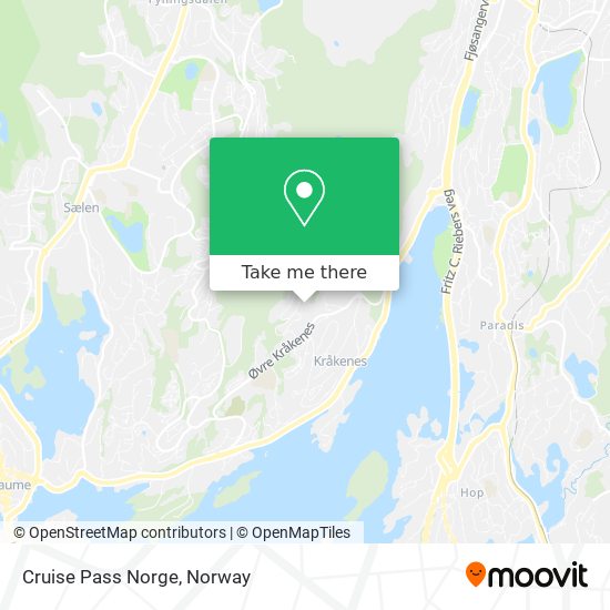 Cruise Pass Norge map