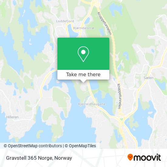 Gravstell 365 Norge map