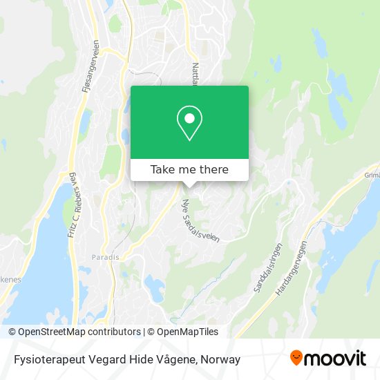 Fysioterapeut Vegard Hide Vågene map