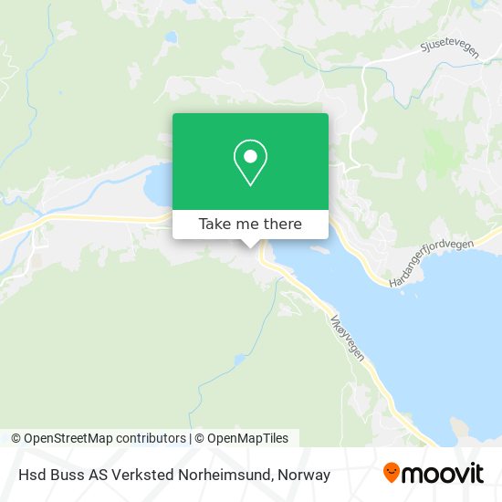 Hsd Buss AS Verksted Norheimsund map
