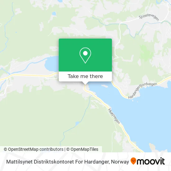 Mattilsynet Distriktskontoret For Hardanger map