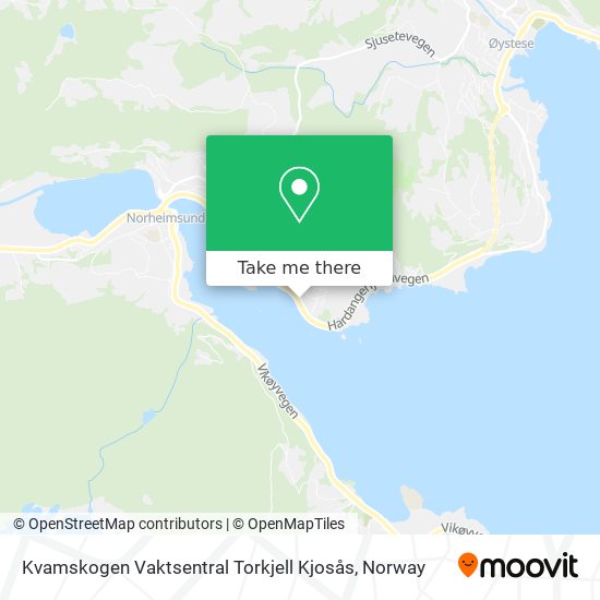 Kvamskogen Vaktsentral Torkjell Kjosås map