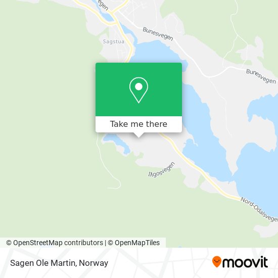 Sagen Ole Martin map