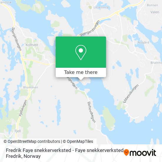 Fredrik Faye snekkerverksted - Faye snekkerverksted Fredrik map
