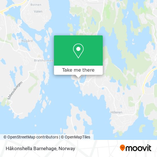 Håkonshella Barnehage map