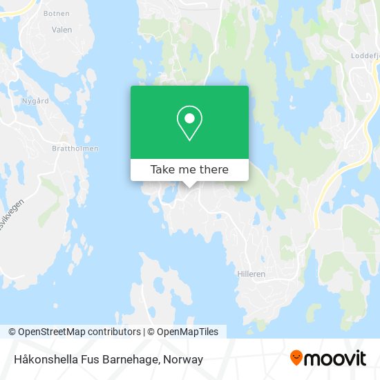 Håkonshella Fus Barnehage map