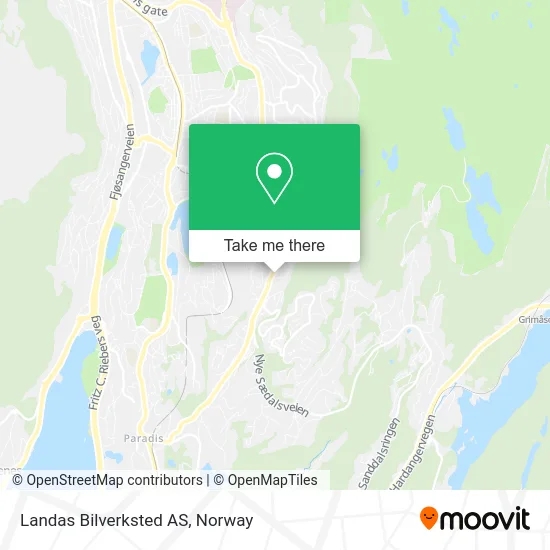 Landas Bilverksted AS map