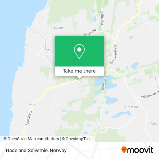 Hadeland Sølvsmie map