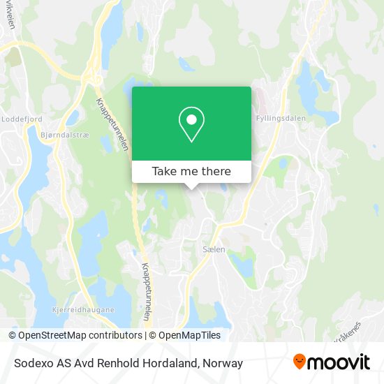 Sodexo AS Avd Renhold Hordaland map