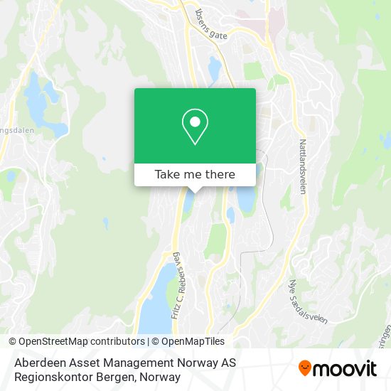 Aberdeen Asset Management Norway AS Regionskontor Bergen map
