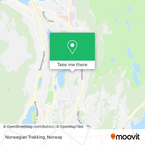 Norwegian Trekking map