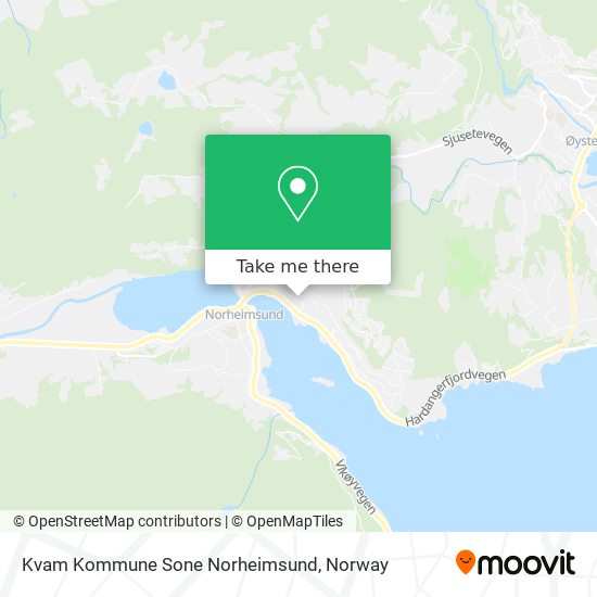Kvam Kommune Sone Norheimsund map