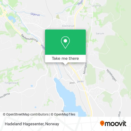 Hadeland Hagesenter map