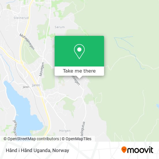 Hånd i Hånd Uganda map