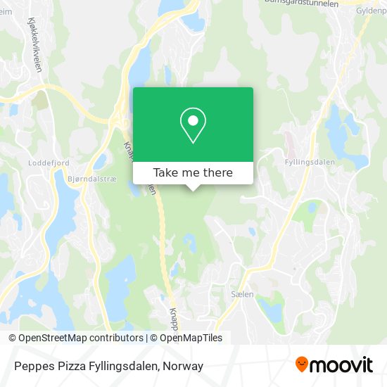 Peppes Pizza Fyllingsdalen map