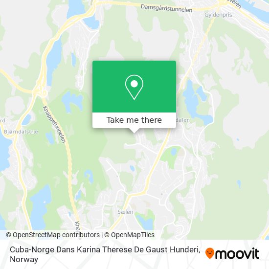 Cuba-Norge Dans Karina Therese De Gaust Hunderi map
