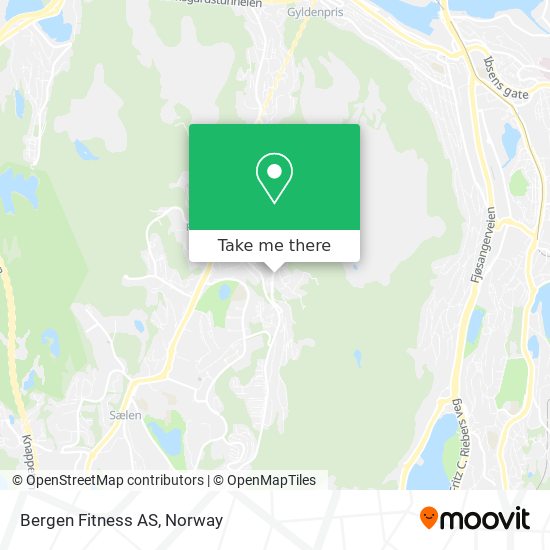 Bergen Fitness AS map