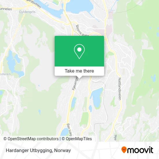 Hardanger Utbygging map
