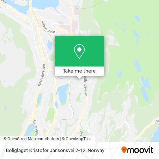 Boliglaget Kristofer Jansonsvei 2-12 map
